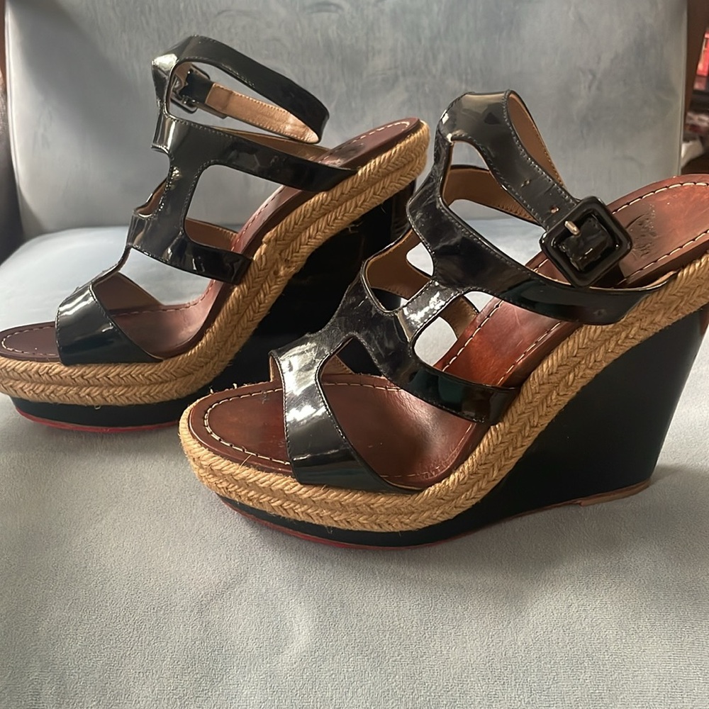 Black Platform Wedges